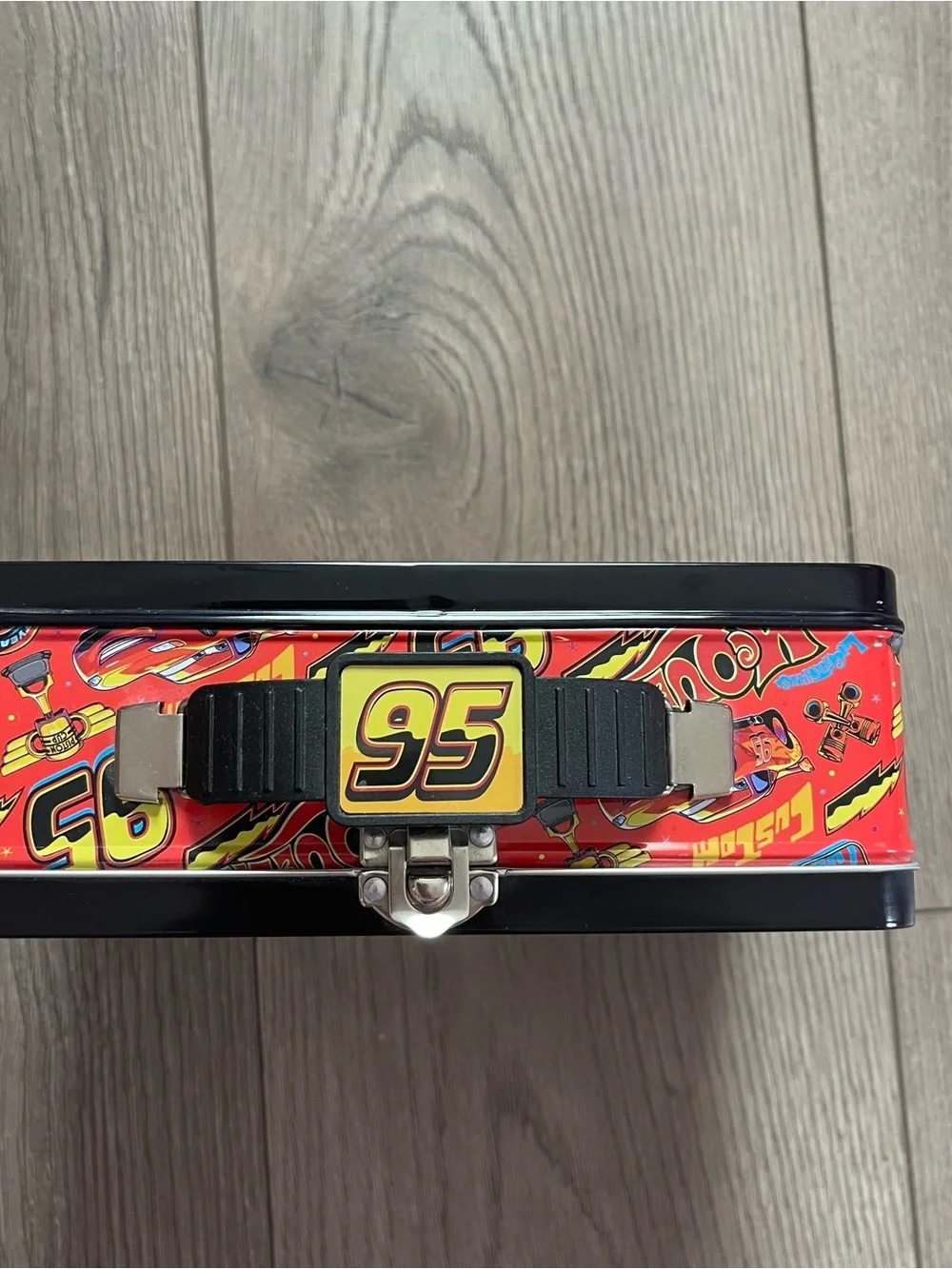 Disney Pixar Cars Lightning McQueen Piston Cup Tin Lunch Box
